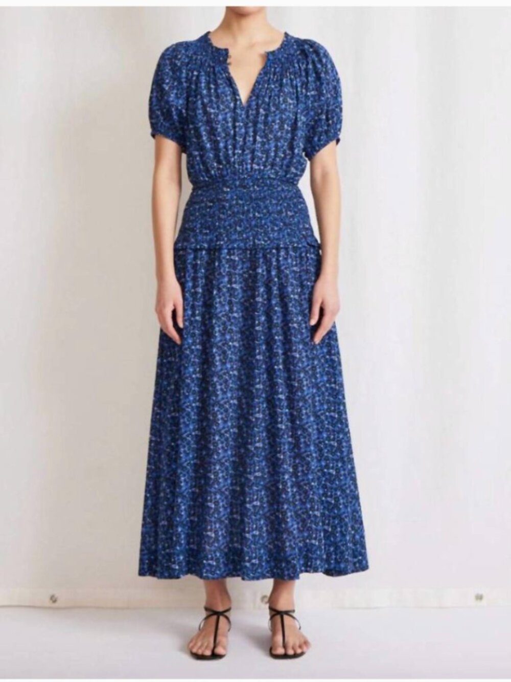 Apiece Apart - Esparta Maxi Dress, Spagliato Floral Blue